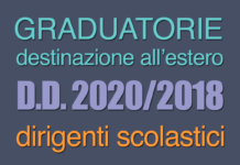 Graduatorie dei dirigenti scolastici da inviare in servizio all’estero